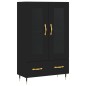 vidaXL Aparador alto madera de ingeniería negro 69,5x31x115 cm vidaXL Aparador alto madera de ingeniería negro 69,5x31x115 cm