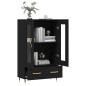 vidaXL Aparador alto madera de ingeniería negro 69,5x31x115 cm vidaXL Aparador alto madera de ingeniería negro 69,5x31x115 cm
