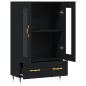 vidaXL Aparador alto madera de ingeniería negro 69,5x31x115 cm vidaXL Aparador alto madera de ingeniería negro 69,5x31x115 cm