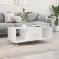 vidaXL Mesa de centro madera contrachapada blanco 102x50x40 cm vidaXL Mesa de centro madera contrachapada blanco 102x50x40 cm