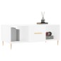 vidaXL Mesa de centro madera contrachapada blanco 102x50x40 cm vidaXL Mesa de centro madera contrachapada blanco 102x50x40 cm