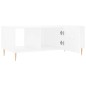 vidaXL Mesa de centro madera contrachapada blanco 102x50x40 cm vidaXL Mesa de centro madera contrachapada blanco 102x50x40 cm