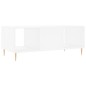 vidaXL Mesa de centro madera contrachapada blanco 102x50x40 cm vidaXL Mesa de centro madera contrachapada blanco 102x50x40 cm