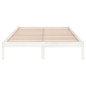 vidaXL Estructura de cama madera maciza blanco Supe King 180x200 cm vidaXL Estructura de cama madera maciza blanco Supe King 180x200 cm
