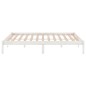 vidaXL Estructura de cama madera maciza blanco Supe King 180x200 cm vidaXL Estructura de cama madera maciza blanco Supe King 180x200 cm