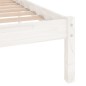 vidaXL Estructura de cama madera maciza blanco Supe King 180x200 cm vidaXL Estructura de cama madera maciza blanco Supe King 180x200 cm