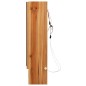 vidaXL Mueble de baño con espejo LED MDF roble 80x15x60 cm vidaXL Mueble de baño con espejo LED MDF roble 80x15x60 cm