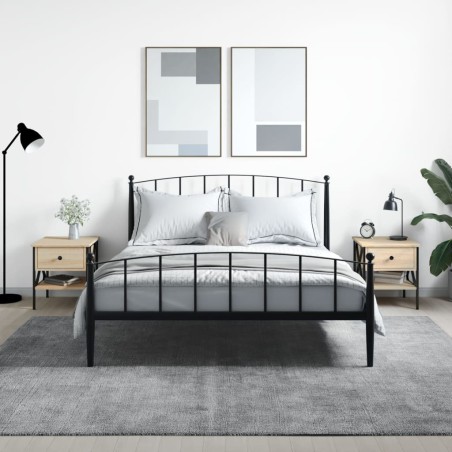 vidaXL Mesitas noche 2 uds madera ingeniería roble Sonoma 40x42x45 cm