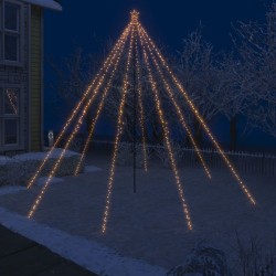vidaXL Luces de árbol cascada de Navidad interior exterior 800 LED 5 m