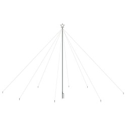vidaXL Luces de árbol cascada de Navidad interior exterior 800 LED 5 m