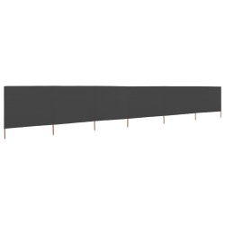 vidaXL Paravientos de playa de 6 paneles de tela 800x80 cm gris