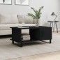 vidaXL Mesa de centro madera contrachapada negro 90x50x40 cm vidaXL Mesa de centro madera contrachapada negro 90x50x40 cm