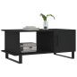 vidaXL Mesa de centro madera contrachapada negro 90x50x40 cm vidaXL Mesa de centro madera contrachapada negro 90x50x40 cm