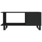 vidaXL Mesa de centro madera contrachapada negro 90x50x40 cm vidaXL Mesa de centro madera contrachapada negro 90x50x40 cm