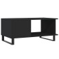 vidaXL Mesa de centro madera contrachapada negro 90x50x40 cm vidaXL Mesa de centro madera contrachapada negro 90x50x40 cm