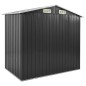 vidaXL Cobertizo jardín y estantería hierro antracita 205x130x183 cm vidaXL Cobertizo jardín y estantería hierro antracita 205x130x183 cm