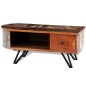 vidaXL Mesa de centro vintage de madera reciclada y patas de hierro 