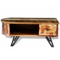 vidaXL Mesa de centro vintage de madera reciclada y patas de hierro 