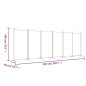 vidaXL Biombo divisor de 6 paneles de tela gris antracita 520x180 cm