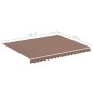 vidaXL Tela de repuesto para toldo marrón 3x2,5 m vidaXL Tela de repuesto para toldo marrón 3x2,5 m