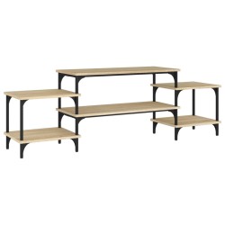 vidaXL Mueble para TV madera contrachapada roble Sonoma 157x35x52 cm