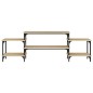 vidaXL Mueble para TV madera contrachapada roble Sonoma 157x35x52 cm