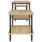 vidaXL Mueble para TV madera contrachapada roble Sonoma 157x35x52 cm
