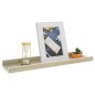 vidaXL Estantes de pared 2 unidades blanco y roble Sonoma 40x9x3 cm vidaXL Estantes de pared 2 unidades blanco y roble Sonoma 40x9x3 cm