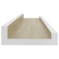 vidaXL Estantes de pared 2 unidades blanco y roble Sonoma 40x9x3 cm vidaXL Estantes de pared 2 unidades blanco y roble Sonoma 40x9x3 cm