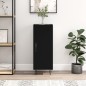 vidaXL Aparador de madera contrachapada negro 34,5x34x90 cm vidaXL Aparador de madera contrachapada negro 34,5x34x90 cm