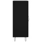 vidaXL Aparador de madera contrachapada negro 34,5x34x90 cm vidaXL Aparador de madera contrachapada negro 34,5x34x90 cm