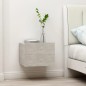 vidaXL Mesita de noche madera contrachapada gris hormigón 40x30x30 cm vidaXL Mesita de noche madera contrachapada gris hormigón 40x30x30 cm