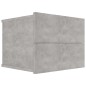vidaXL Mesita de noche madera contrachapada gris hormigón 40x30x30 cm vidaXL Mesita de noche madera contrachapada gris hormigón 40x30x30 cm