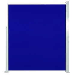 vidaXL Toldo lateral retráctil de jardín azul 160x300 cm