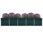 vidaXL Arriate de acero galvanizado verde 400x80x45 cm vidaXL Arriate de acero galvanizado verde 400x80x45 cm