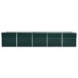 vidaXL Arriate de acero galvanizado verde 400x80x45 cm vidaXL Arriate de acero galvanizado verde 400x80x45 cm