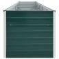 vidaXL Arriate de acero galvanizado verde 400x80x45 cm vidaXL Arriate de acero galvanizado verde 400x80x45 cm