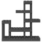vidaXL Soporte para plantas madera maciza de pino gris 92x25x97 cm vidaXL Soporte para plantas madera maciza de pino gris 92x25x97 cm