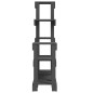 vidaXL Soporte para plantas madera maciza de pino gris 92x25x97 cm vidaXL Soporte para plantas madera maciza de pino gris 92x25x97 cm