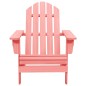 vidaXL Silla de jardín Adirondack madera maciza de abeto rosa vidaXL Silla de jardín Adirondack madera maciza de abeto rosa