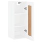 vidaXL Armario de pared madera de ingeniería blanco 34,5x34x90 cm vidaXL Armario de pared madera de ingeniería blanco 34,5x34x90 cm