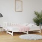 vidaXL Sofá cama extraíble madera maciza de pino blanco 2x(80x200) cm vidaXL Sofá cama extraíble madera maciza de pino blanco 2x(80x200) cm