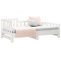 vidaXL Sofá cama extraíble madera maciza de pino blanco 2x(80x200) cm vidaXL Sofá cama extraíble madera maciza de pino blanco 2x(80x200) cm