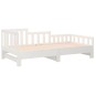 vidaXL Sofá cama extraíble madera maciza de pino blanco 2x(80x200) cm vidaXL Sofá cama extraíble madera maciza de pino blanco 2x(80x200) cm