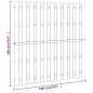 vidaXL Panel de valla de jardín madera de pino 180x180 cm vidaXL Panel de valla de jardín madera de pino 180x180 cm