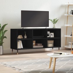 vidaXL Mueble de TV madera de ingeniería negro 103,5x30x50 cm