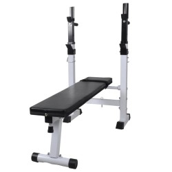 vidaXL Banco de entrenamiento de fitness y musculación recto 