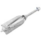 vidaXL Ancla plegable con cuerda hierro maleable plateado 10 kg