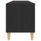 vidaXL Mueble de TV madera contrachapada negro 100x34,5x44,5 cm