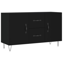 vidaXL Aparador de madera de ingeniería negro 100x36x60 cm